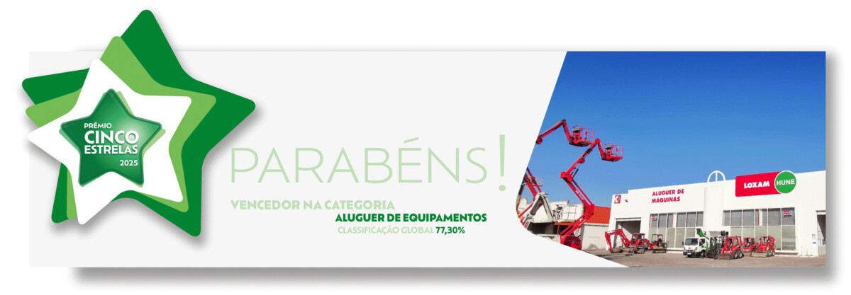 LOXAM consolida liderança no setor em Portugal com o Prémio Cinco Estrelas e PME Líder