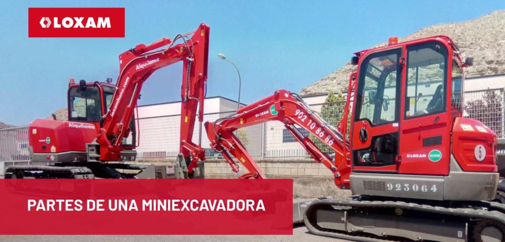 PARTES DE UNA MINIEXCAVADORA