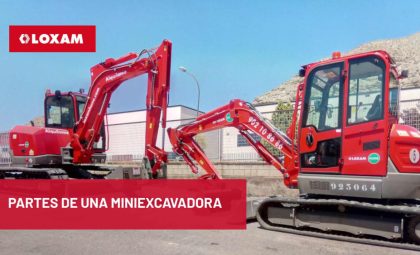 PARTES DE UNA MINIEXCAVADORA