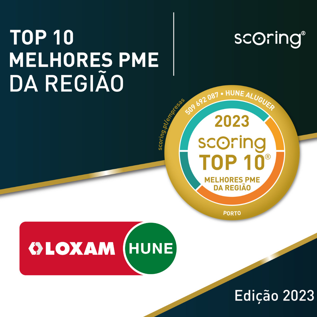 LOXAM se posiciona dentro del TOP 10 entre las mejores PYMES en Portugal