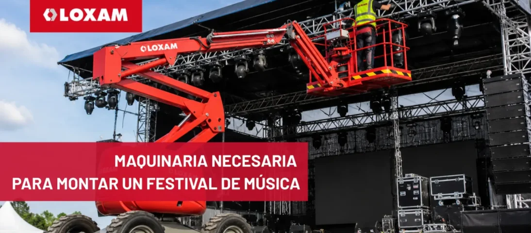 Maquinaria necesaria para montar un festival de música