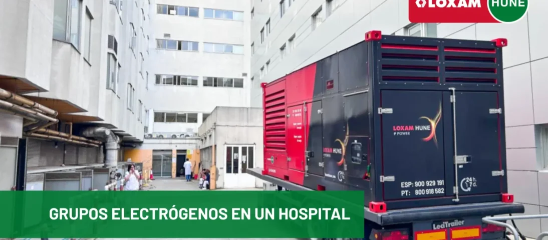 Suministro de grupos electrógenos en un hospital