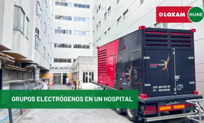 Suministro de grupos electrógenos en un hospital