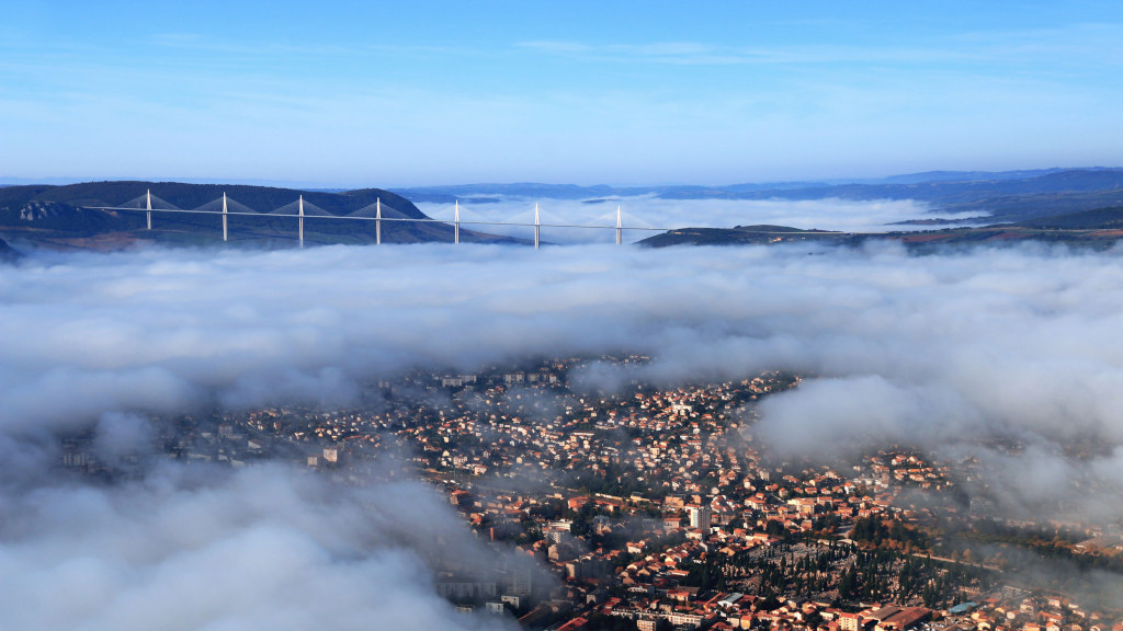 Aerial view of Millau