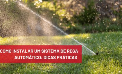 instalar um sistema de rega automático