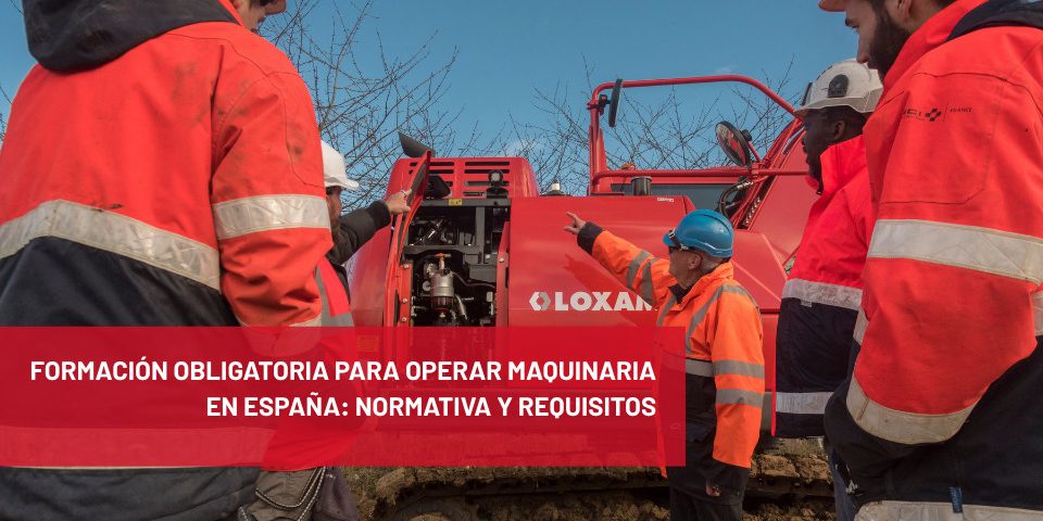 formación obligatoria para operar maquinaria